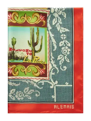 ALÉMAIS Ace Printed Silk-twill Scarf | Thumbnail 1 ALÉMAIS Ace Printed Silk-twill Scarf | Thumbnail 1