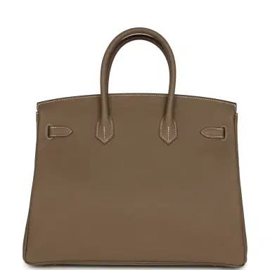 HERMÈS Hermes Birkin 35 Etoupe Togo Gold Hardware | Thumbnail 4 HERMÈS Hermes Birkin 35 Etoupe Togo Gold Hardware | Thumbnail 4