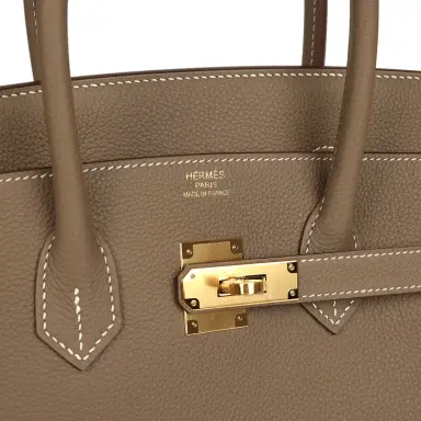 HERMÈS Hermes Birkin 35 Etoupe Togo Gold Hardware | Thumbnail 7 HERMÈS Hermes Birkin 35 Etoupe Togo Gold Hardware | Thumbnail 7