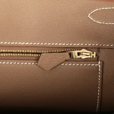 HERMÈS Hermes Birkin 35 Etoupe Togo Gold Hardware | Thumbnail 9 HERMÈS Hermes Birkin 35 Etoupe Togo Gold Hardware | Thumbnail 9