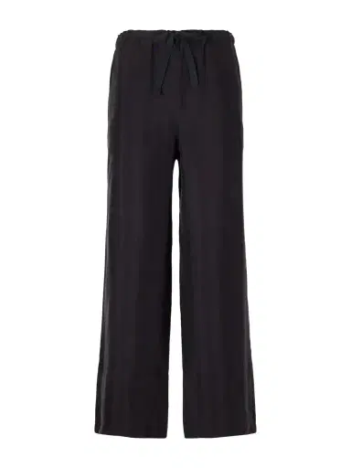 James Perse Silk-habotai Wide-leg Drawstring Pants | Thumbnail 1 James Perse Silk-habotai Wide-leg Drawstring Pants | Thumbnail 1