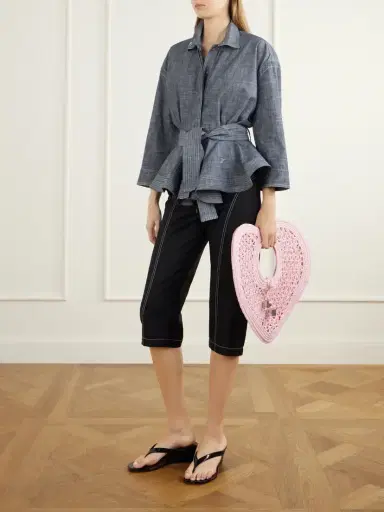 Jacquemus Le Spiaggia Coeur Leather-trimmed Raffia Tote Bag | Thumbnail 3 Jacquemus Le Spiaggia Coeur Leather-trimmed Raffia Tote Bag | Thumbnail 3