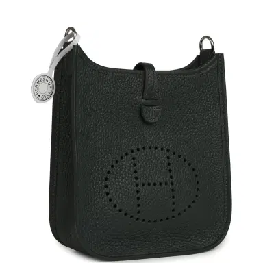 HERMÈS Hermes Evelyne TPM Vert Mangrove Clemence Palladium Hardware | Thumbnail 2 HERMÈS Hermes Evelyne TPM Vert Mangrove Clemence Palladium Hardware | Thumbnail 2