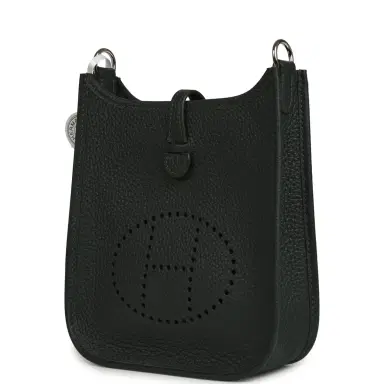 HERMÈS Hermes Evelyne TPM Vert Mangrove Clemence Palladium Hardware | Thumbnail 5 HERMÈS Hermes Evelyne TPM Vert Mangrove Clemence Palladium Hardware | Thumbnail 5
