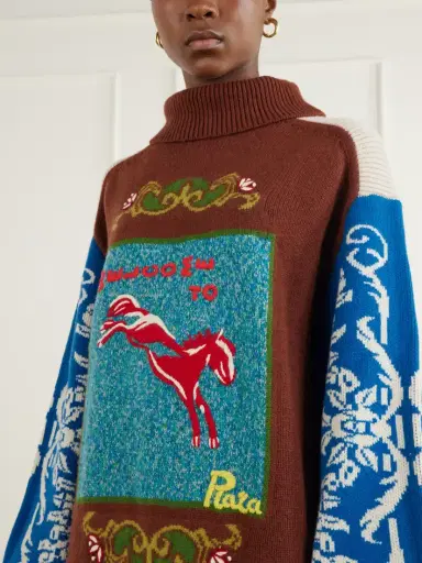 ALÉMAIS Lasso Embroidered Merino Wool Sweater | Thumbnail 5 ALÉMAIS Lasso Embroidered Merino Wool Sweater | Thumbnail 5