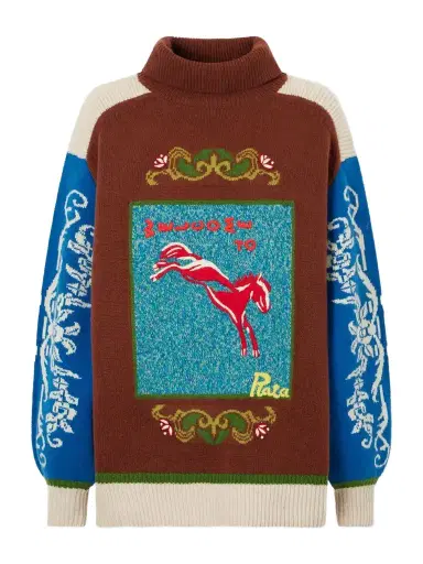 ALÉMAIS Lasso Embroidered Merino Wool Sweater | Thumbnail 1 ALÉMAIS Lasso Embroidered Merino Wool Sweater | Thumbnail 1