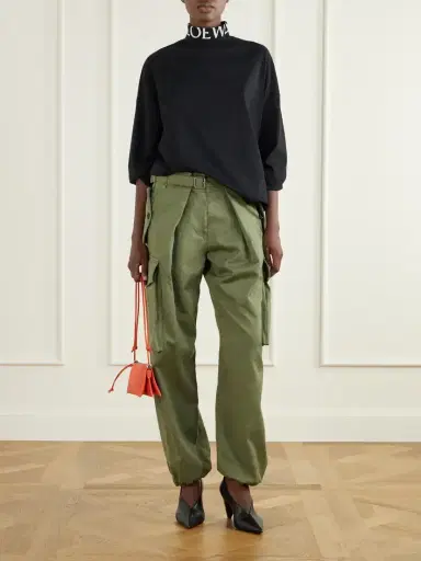 Loewe Logo-print Cotton-jersey Turtleneck Sweatshirt | Thumbnail 2 Loewe Logo-print Cotton-jersey Turtleneck Sweatshirt | Thumbnail 2