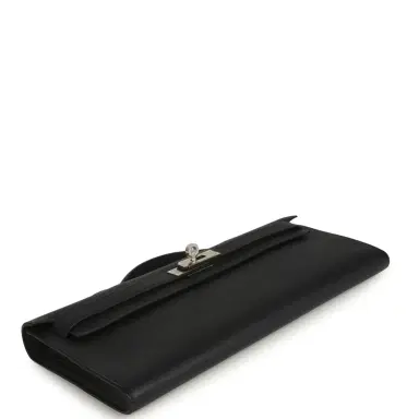 HERMÈS Hermes Kelly Cut Black Swift Palladium Hardware | Thumbnail 3 HERMÈS Hermes Kelly Cut Black Swift Palladium Hardware | Thumbnail 3