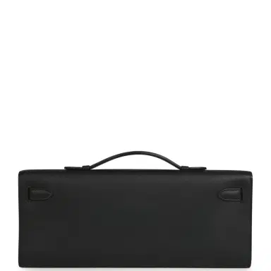 HERMÈS Hermes Kelly Cut Black Swift Palladium Hardware | Thumbnail 5 HERMÈS Hermes Kelly Cut Black Swift Palladium Hardware | Thumbnail 5