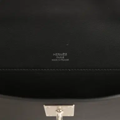 HERMÈS Hermes Kelly Cut Black Swift Palladium Hardware | Thumbnail 7 HERMÈS Hermes Kelly Cut Black Swift Palladium Hardware | Thumbnail 7