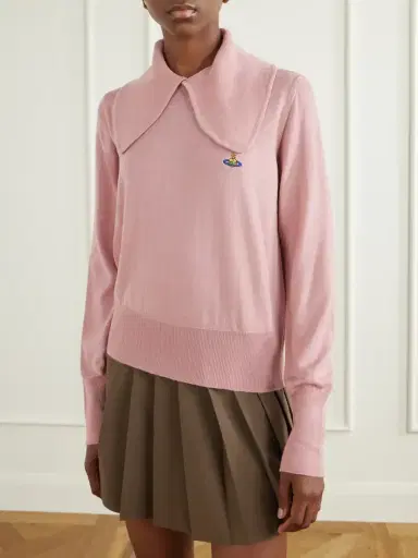 Vivienne Westwood Tie Bea Logo-embroidered Polo Sweater | Thumbnail 3 Vivienne Westwood Tie Bea Logo-embroidered Polo Sweater | Thumbnail 3