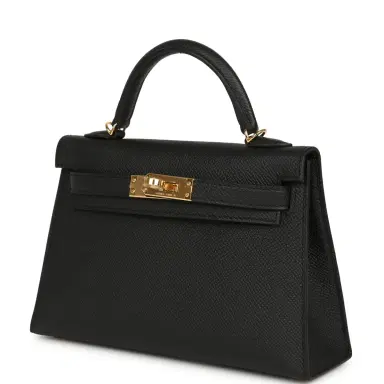 HERMÈS Hermes Kelly Sellier 20 Black Epsom Gold Hardware | Thumbnail 5 HERMÈS Hermes Kelly Sellier 20 Black Epsom Gold Hardware | Thumbnail 5