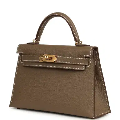 HERMÈS Hermes Kelly Sellier 20 Etoupe Epsom Gold Hardware | Thumbnail 5 HERMÈS Hermes Kelly Sellier 20 Etoupe Epsom Gold Hardware | Thumbnail 5