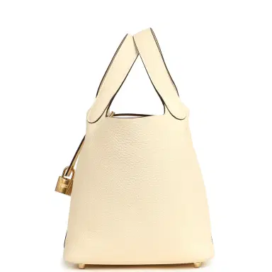 HERMÈS Hermes Picotin 18 Nata Clemence Gold Hardware | Thumbnail 4 HERMÈS Hermes Picotin 18 Nata Clemence Gold Hardware | Thumbnail 4