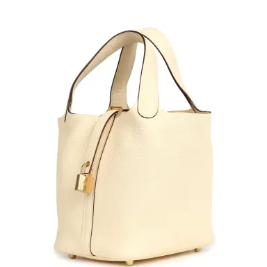 HERMÈS Hermes Picotin 18 Nata Clemence Gold Hardware | Thumbnail 5 HERMÈS Hermes Picotin 18 Nata Clemence Gold Hardware | Thumbnail 5