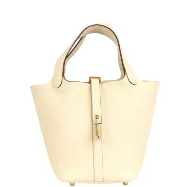 HERMÈS Hermes Picotin 18 Nata Clemence Gold Hardware | Thumbnail 1 HERMÈS Hermes Picotin 18 Nata Clemence Gold Hardware | Thumbnail 1