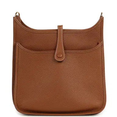 HERMÈS Pre-owned Hermes Evelyne III PM Gold Clemence Gold Hardware | Thumbnail 4 HERMÈS Pre-owned Hermes Evelyne III PM Gold Clemence Gold Hardware | Thumbnail 4