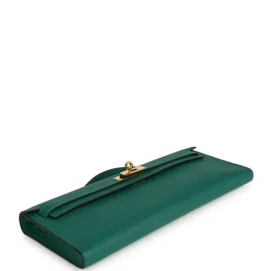HERMÈS Pre-owned Hermes Kelly Cut Malachite Epsom Gold Hardware | Thumbnail 3 HERMÈS Pre-owned Hermes Kelly Cut Malachite Epsom Gold Hardware | Thumbnail 3