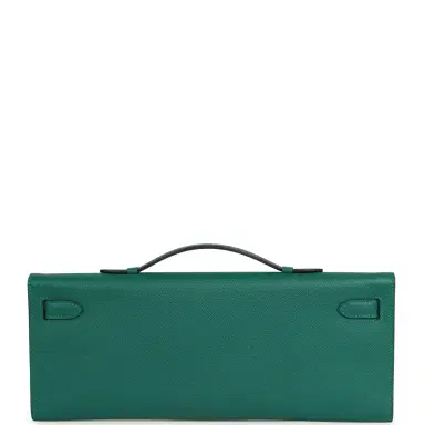 HERMÈS Pre-owned Hermes Kelly Cut Malachite Epsom Gold Hardware | Thumbnail 4 HERMÈS Pre-owned Hermes Kelly Cut Malachite Epsom Gold Hardware | Thumbnail 4