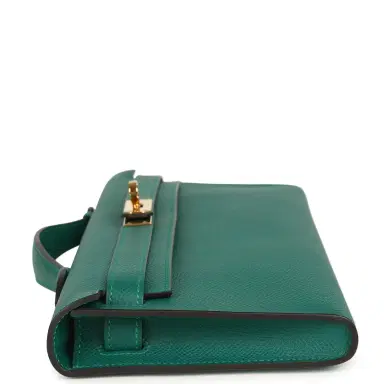 HERMÈS Pre-owned Hermes Kelly Cut Malachite Epsom Gold Hardware | Thumbnail 5 HERMÈS Pre-owned Hermes Kelly Cut Malachite Epsom Gold Hardware | Thumbnail 5