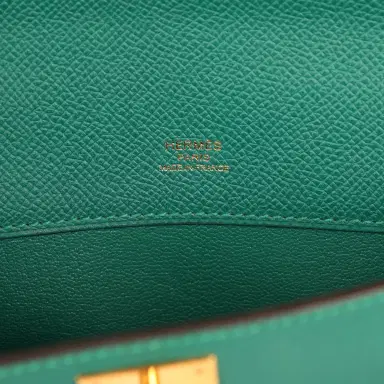 HERMÈS Pre-owned Hermes Kelly Cut Malachite Epsom Gold Hardware | Thumbnail 7 HERMÈS Pre-owned Hermes Kelly Cut Malachite Epsom Gold Hardware | Thumbnail 7