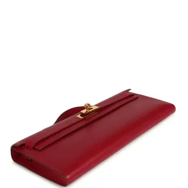 HERMÈS Pre-owned Hermes Kelly Cut Rubis Tadelakt Gold Hardware | Thumbnail 3 HERMÈS Pre-owned Hermes Kelly Cut Rubis Tadelakt Gold Hardware | Thumbnail 3