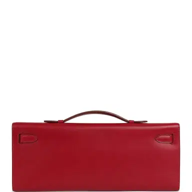 HERMÈS Pre-owned Hermes Kelly Cut Rubis Tadelakt Gold Hardware | Thumbnail 4 HERMÈS Pre-owned Hermes Kelly Cut Rubis Tadelakt Gold Hardware | Thumbnail 4