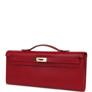 HERMÈS Pre-owned Hermes Kelly Cut Rubis Tadelakt Gold Hardware | Thumbnail 6 HERMÈS Pre-owned Hermes Kelly Cut Rubis Tadelakt Gold Hardware | Thumbnail 6