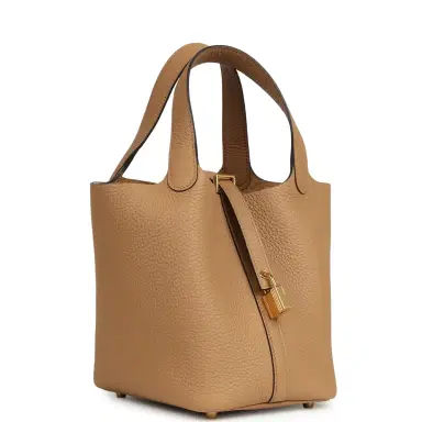 HERMÈS Pre-owned Hermes Picotin Lock 18 Chai Clemence Gold Hardware | Thumbnail 2 HERMÈS Pre-owned Hermes Picotin Lock 18 Chai Clemence Gold Hardware | Thumbnail 2