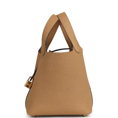 HERMÈS Pre-owned Hermes Picotin Lock 18 Chai Clemence Gold Hardware | Thumbnail 3 HERMÈS Pre-owned Hermes Picotin Lock 18 Chai Clemence Gold Hardware | Thumbnail 3
