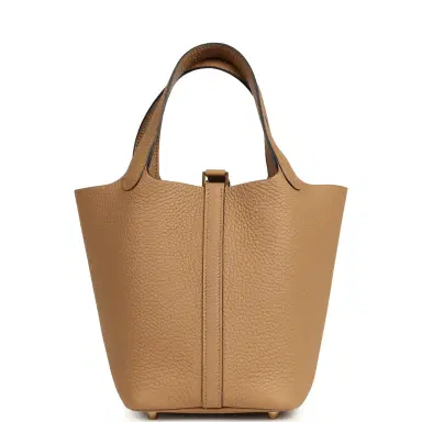 HERMÈS Pre-owned Hermes Picotin Lock 18 Chai Clemence Gold Hardware | Thumbnail 4 HERMÈS Pre-owned Hermes Picotin Lock 18 Chai Clemence Gold Hardware | Thumbnail 4