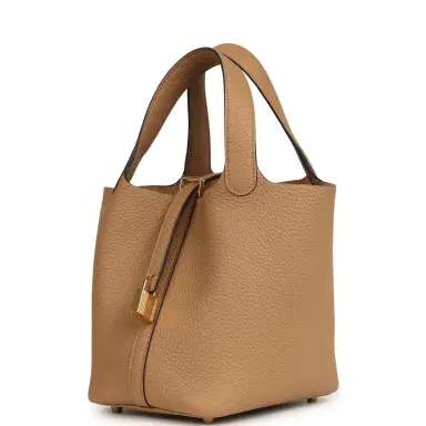 HERMÈS Pre-owned Hermes Picotin Lock 18 Chai Clemence Gold Hardware | Thumbnail 5 HERMÈS Pre-owned Hermes Picotin Lock 18 Chai Clemence Gold Hardware | Thumbnail 5