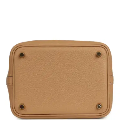 HERMÈS Pre-owned Hermes Picotin Lock 18 Chai Clemence Gold Hardware | Thumbnail 6 HERMÈS Pre-owned Hermes Picotin Lock 18 Chai Clemence Gold Hardware | Thumbnail 6