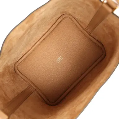 HERMÈS Pre-owned Hermes Picotin Lock 18 Chai Clemence Gold Hardware | Thumbnail 8 HERMÈS Pre-owned Hermes Picotin Lock 18 Chai Clemence Gold Hardware | Thumbnail 8