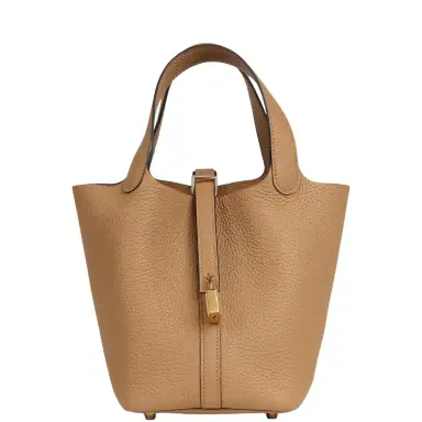 HERMÈS Pre-owned Hermes Picotin Lock 18 Chai Clemence Gold Hardware | Thumbnail 1 HERMÈS Pre-owned Hermes Picotin Lock 18 Chai Clemence Gold Hardware | Thumbnail 1