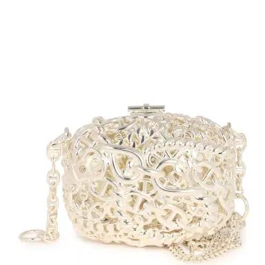 HERMÈS Pre-owned Hermes Sac Bijou Chaine D'Ancre Sterling Silver Hardware | Thumbnail 4 HERMÈS Pre-owned Hermes Sac Bijou Chaine D'Ancre Sterling Silver Hardware | Thumbnail 4