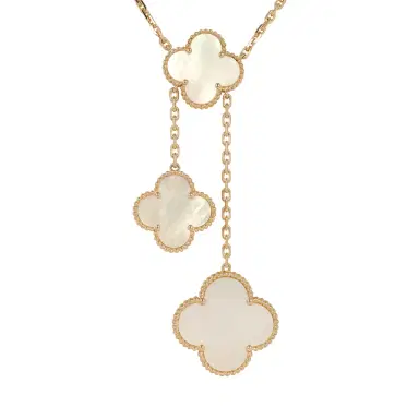 Van Cleef & Arpels Van Cleef & Arpels Magic Alhambra 6 Motif Necklace Mother of Pearl 18K Yellow Gold | Thumbnail 3 Van Cleef & Arpels Van Cleef & Arpels Magic Alhambra 6 Motif Necklace Mother of Pearl 18K Yellow Gold | Thumbnail 3