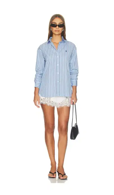 Polo Ralph Lauren Cotton Long Sleeve Blouse | Thumbnail 4 Polo Ralph Lauren Cotton Long Sleeve Blouse | Thumbnail 4