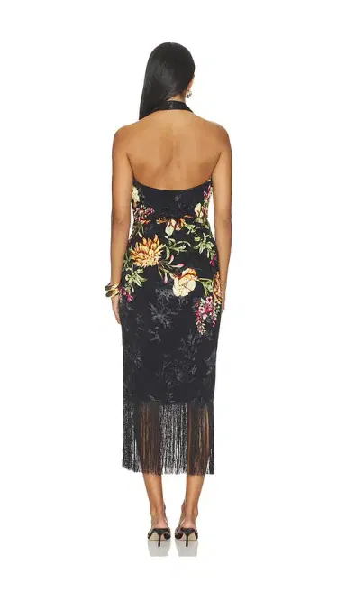 Hemant & Nandita Front Draped Midi Dress | Thumbnail 3 Hemant & Nandita Front Draped Midi Dress | Thumbnail 3