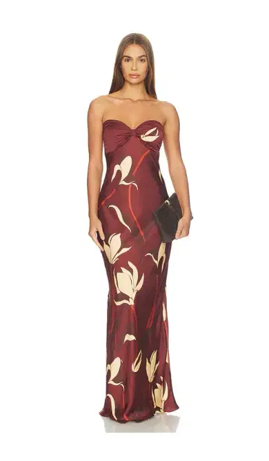 ROCOCO SAND Strapless Maxi Dress With Sash | Thumbnail 2 ROCOCO SAND Strapless Maxi Dress With Sash | Thumbnail 2