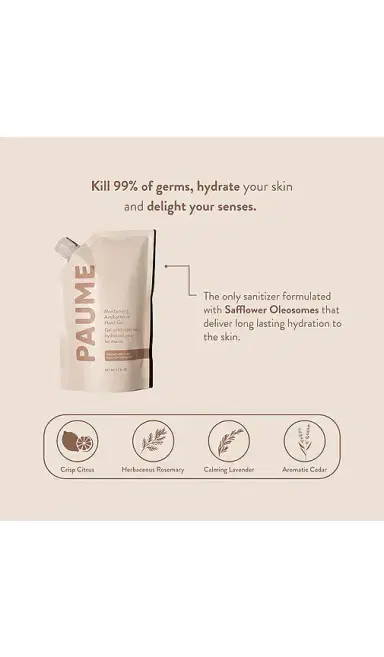 Paume Moisturizing Antibacterial Hand Gel Refill Bag | Thumbnail 3 Paume Moisturizing Antibacterial Hand Gel Refill Bag | Thumbnail 3