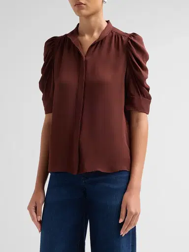 Frame Women's The Gillian Silk Top | Thumbnail 4 Frame Women's The Gillian Silk Top | Thumbnail 4