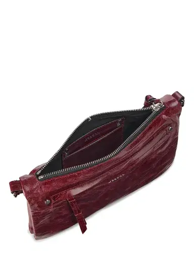 Isabel Marant Women's Winna Duo Leather Crossbody Bag - Burgundy | Thumbnail 4 Isabel Marant Women's Winna Duo Leather Crossbody Bag - Burgundy | Thumbnail 4