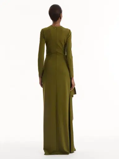 Oscar de la Renta Drape-Detail Jersey Gown | Thumbnail 3 Oscar de la Renta Drape-Detail Jersey Gown | Thumbnail 3