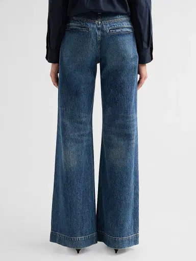 A.L.C. Women's The 008 Patch Pocket Straight-Leg Jeans - Vintage Blue | Thumbnail 3 A.L.C. Women's The 008 Patch Pocket Straight-Leg Jeans - Vintage Blue | Thumbnail 3