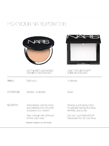 NARS Women's Soft Matte Advanced Perfecting Powder - High Tide | Thumbnail 7 NARS Women's Soft Matte Advanced Perfecting Powder - High Tide | Thumbnail 7