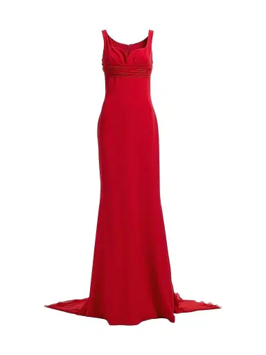 Elie Saab Women's Cady Silk-Blend Gown - Sunset Flame | Thumbnail 1 Elie Saab Women's Cady Silk-Blend Gown - Sunset Flame | Thumbnail 1
