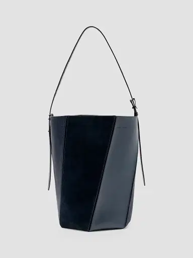 Proenza Schouler Women's Hex Leather Bucket Bag - Deep Navy | Thumbnail 2 Proenza Schouler Women's Hex Leather Bucket Bag - Deep Navy | Thumbnail 2