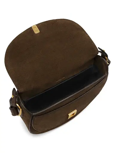 DeMellier Women's Siena Leather Saddle Bag - Mocha Suede | Thumbnail 4 DeMellier Women's Siena Leather Saddle Bag - Mocha Suede | Thumbnail 4