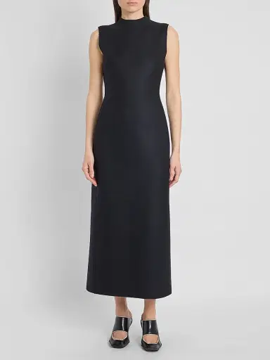 Maison Margiela Women's Virgin Wool Midi Dress | Thumbnail 2 Maison Margiela Women's Virgin Wool Midi Dress | Thumbnail 2